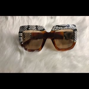 Gucci Snake Skin Sunglasses
